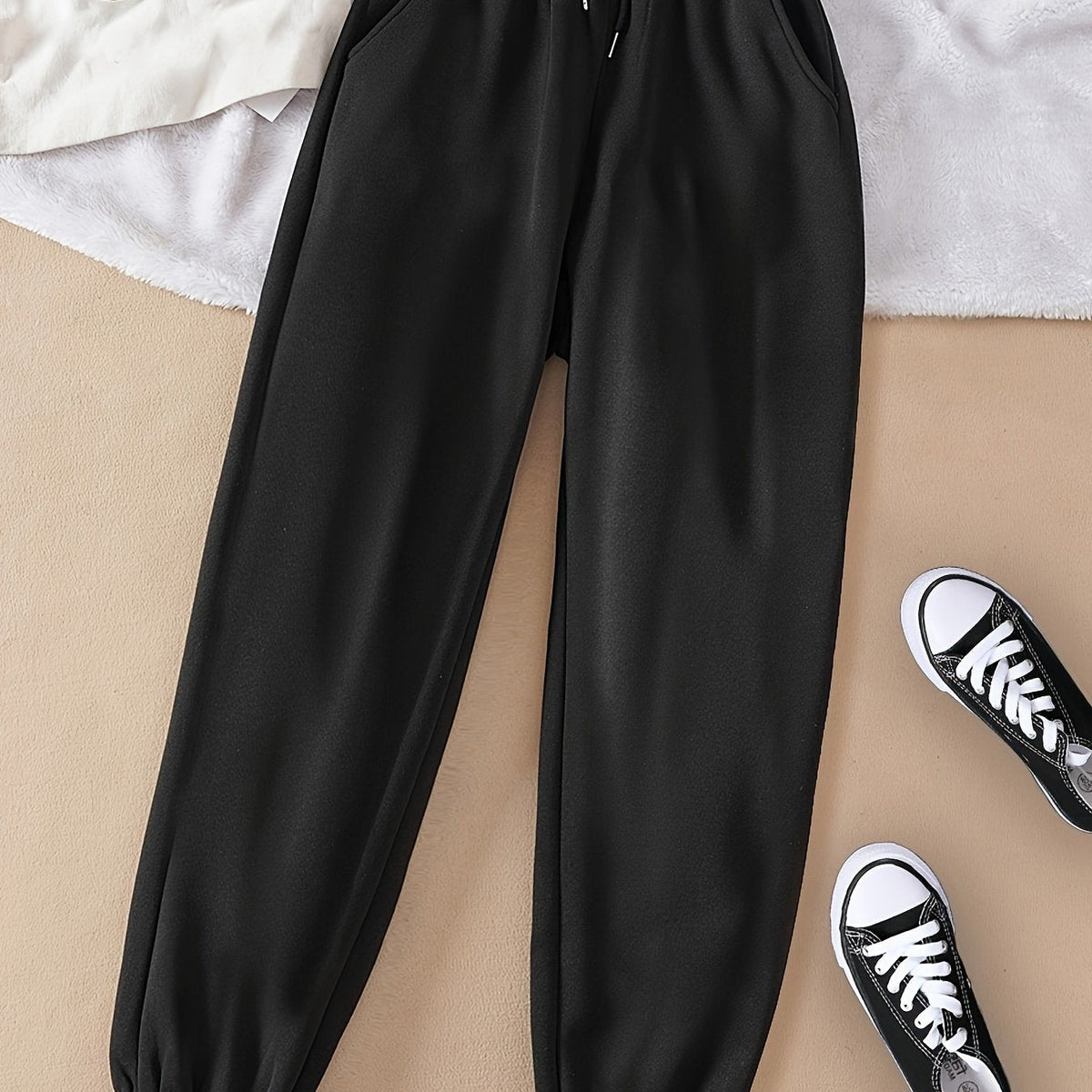 Womens Drawstring Joggers - Image 8