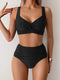Women High Waisted Bikini Set Tummy Control Two Piece Swimsuit