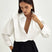 Carrelisse – Camisa de Botones Cuadrados para Mujer