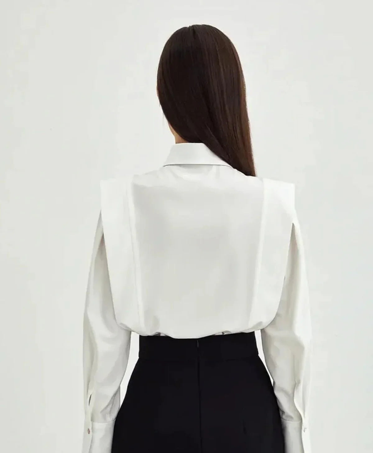 Carrelisse – Camisa de Botones Cuadrados para Mujer