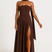 Deborah | Elegant Strapless Dress with High Slit for Women - Image 2