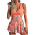 Women Plus Size Skirted Swimsuit Two Piece Open Back Tankini
