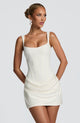 Ivona – Elegant Mini Dress in Ivory