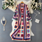 Pénélope – Cardigan long tricoté coloré pour femmes