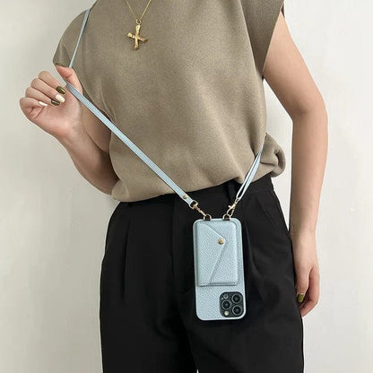 Valora - Læder Crossbody Telefonetui med Kortholder