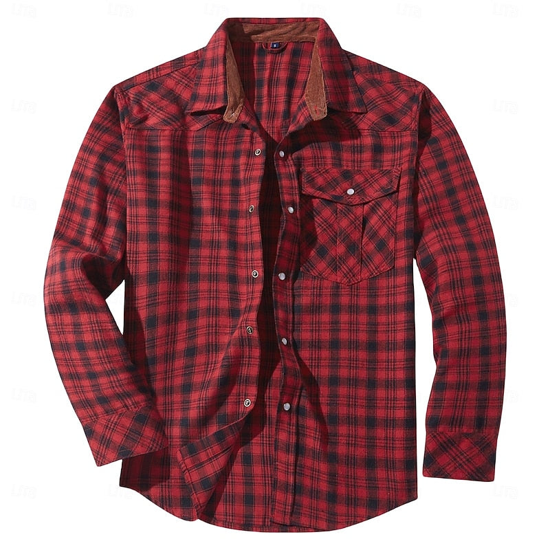 Bellamy | Rugged Checked Overshirt - Image 3