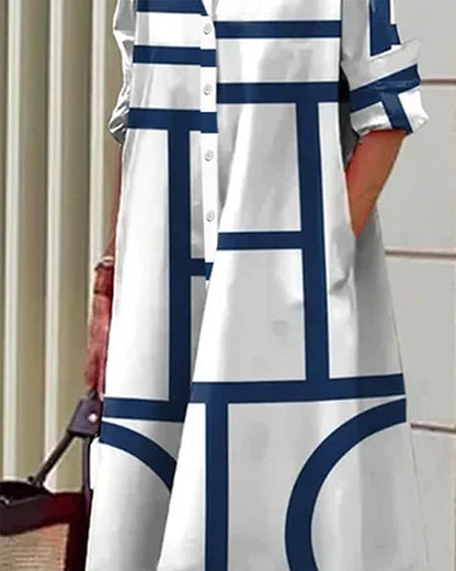 Cléorise - Abito con tasca geometrica