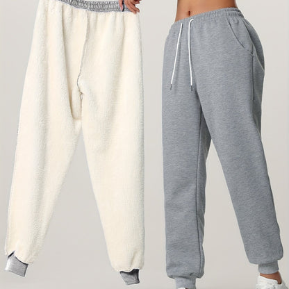 Women's Fleece Lined Cuffed Joggers - Image 27