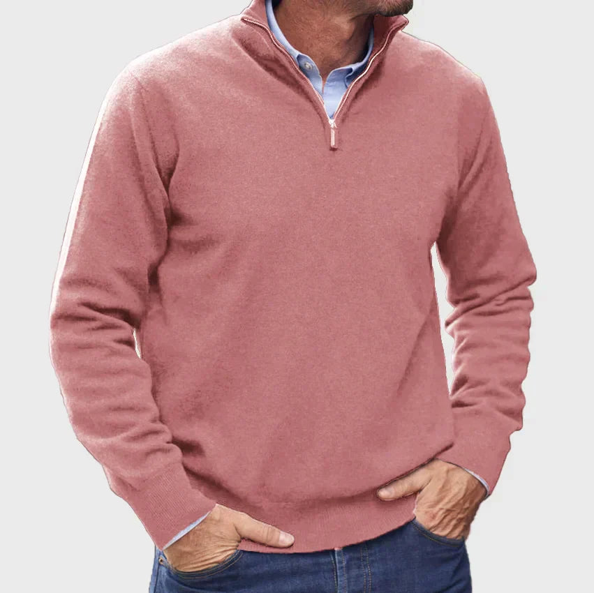 Corvane – Men’s Quarter Zip Casual Sweater