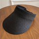 Women's Wide Brim Foldable Straw Sun Visor UV Protection - Image 8