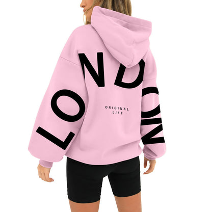 Novira - Sweat à capuche imprimé London