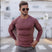 Elandro – T-shirt à manches longues pour homme avec coupe ajustée décontractée
