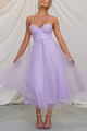 Women Elegant Flowing Midi Wedding Guest Dress - Image 4