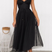 Women Elegant Flowing Midi Wedding Guest Dress