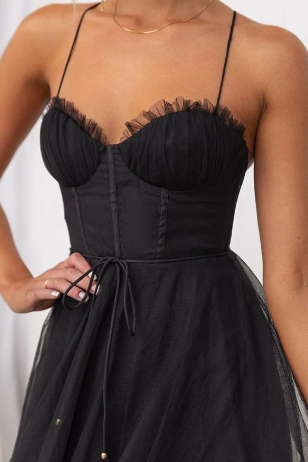 Women Elegant Flowing Midi Wedding Guest Dress - Image 9