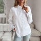 Roselique - Womens Ruffle Collar Button Shirt