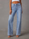 Merisa - High Waist Straight Leg Trousers
