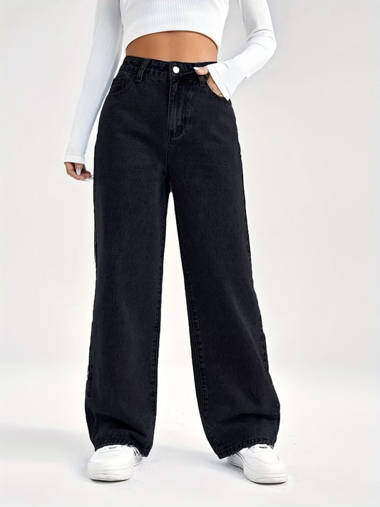 Marcellin - High Waist Wide Leg Trousers
