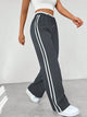 Seralyn - Womens Side Stripe Elastic Waist Trousers