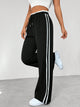 Seralyn - Womens Side Stripe Elastic Waist Trousers