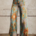 Florielle - Pantalones de Pierna Ancha con Estampado Floral