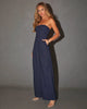 Shienna - Womens Strapless Straight Leg Jumpsuit