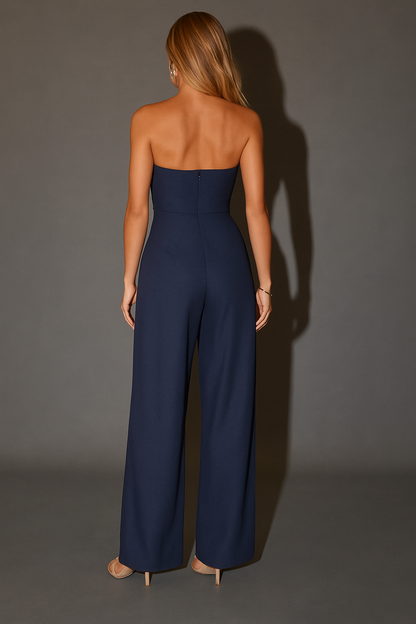 Shienna - Combinaison femme bustier à jambes droites