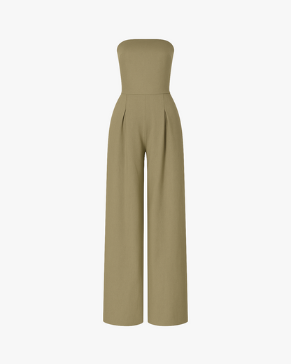 Shienna - Combinaison femme bustier à jambes droites