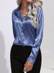 Larisa - Womens Long Sleeve Shirt With Kent Collar