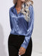 Larisa - Womens Long Sleeve Shirt With Kent Collar