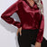 Larisa - Womens Long Sleeve Shirt With Kent Collar