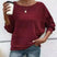 Aurevina - Maglione a maniche a pipistrello a righe