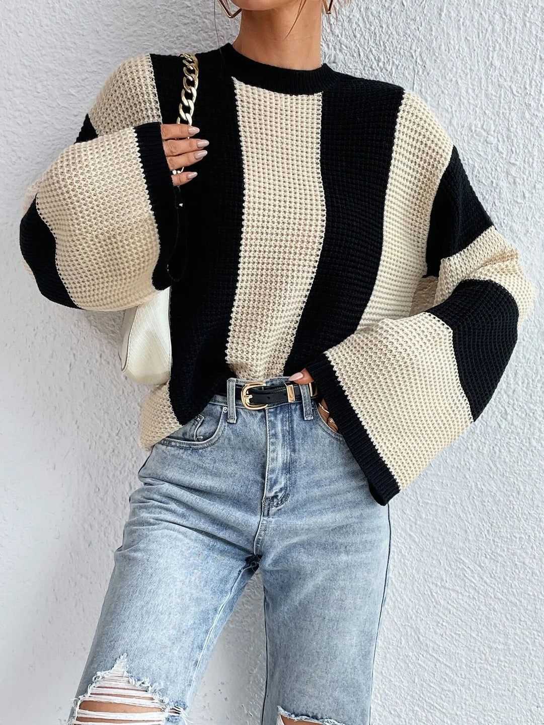 Luneria - Striped Womens Sweater