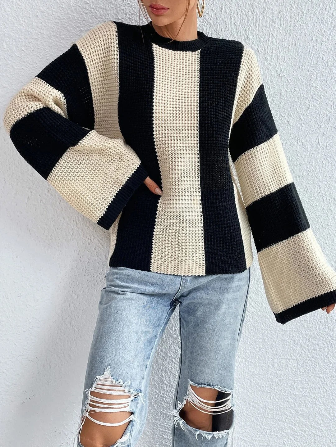 Luneria - Striped Womens Sweater