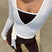 Ellira - Blusa cruzada de mujer con escote en V y lazo en la cintura