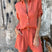 Women Two Piece Button Down Shirt Shorts Set Summer - Image 6