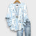 Women's Floral Print V-Neck Ruffle Sleeve Blouse Oversized - Image 2
