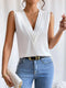 Milena - Sleeveless V Neck Blouse