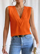 Milena - Sleeveless V Neck Blouse