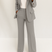 Women 2 Piece Blazer Wide Leg Pantsuit Tailored Suit Set - Image 3