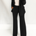Women 2 Piece Blazer Wide Leg Pantsuit Tailored Suit Set - Image 7