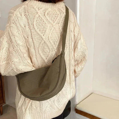 Stephanie - Halvmåne Crossbody-taske med justerbar rem