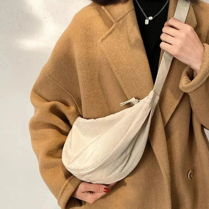Stephanie - Halvmåne Crossbody-taske med justerbar rem