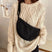 Stephanie - Halvmåne Crossbody-taske med justerbar rem