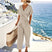 Women's Wrap V-Neck Cropped Jumpsuit - Image 2