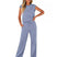 Women Two Piece Loungewear Set Sleeveless Wide Leg Pants - Image 4