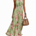 Women Halter Neck Floral Maxi Dress Wedding Guest A-Line