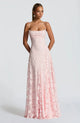 Women Floral Cowl Neck Sleeveless Maxi Dress Formal Evening Gown - Image 14