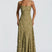 Women Floral Cowl Neck Sleeveless Maxi Dress Formal Evening Gown - Image 6