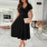 Women Puff Sleeve Midi Dress Fit and Flare Wedding Guest - Image 10